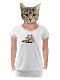 női póló elasztikus alsó szegéllyel