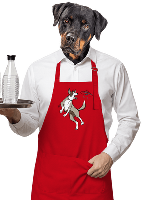 Repülő csészealj kötény Red