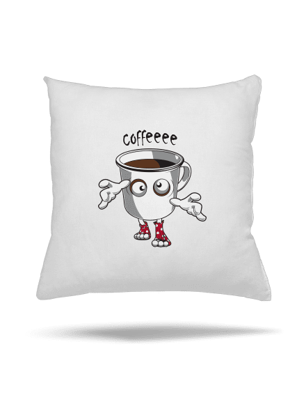 Zombie coffee párna White