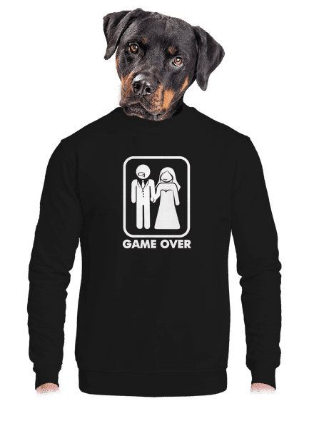 Játék vége unisex crewneck Black