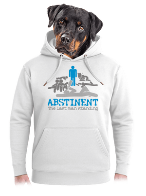 Absztinens unisex prémium pulóver Snowwhite