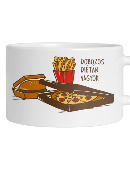 Dobozos diéta macaron bögre White