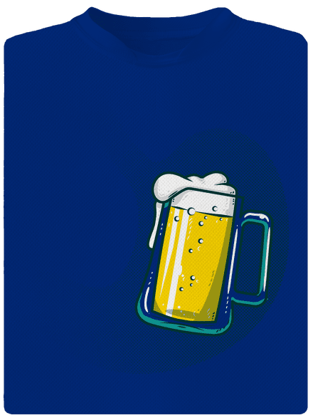 A hasban férfi sportpóló Royal Blue Mal