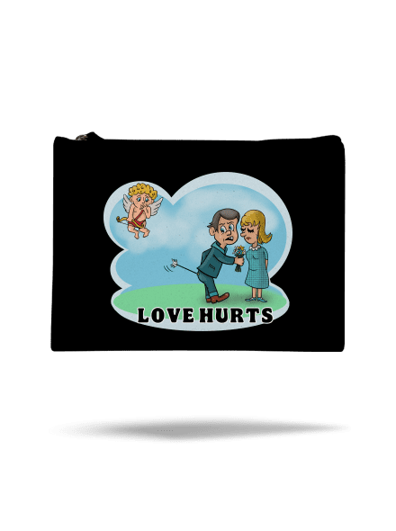 Love hurts kis táska Black