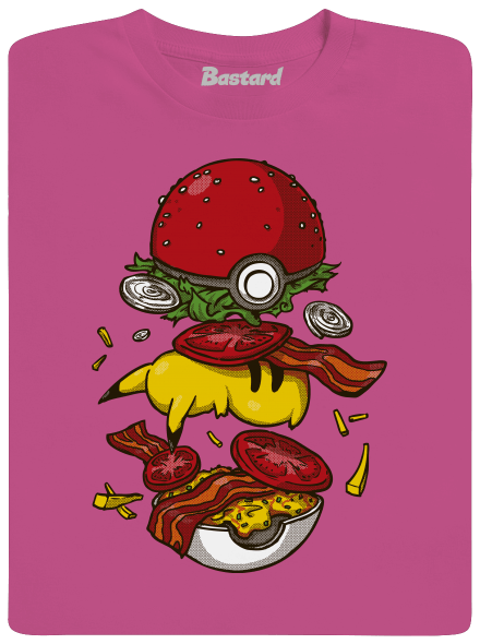 Pokémon burger gyerek póló Fuchsia