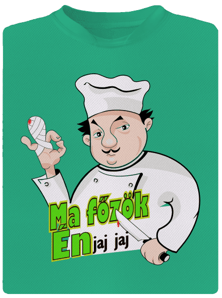 Ma főzök én férfi sportpóló Mint Mal