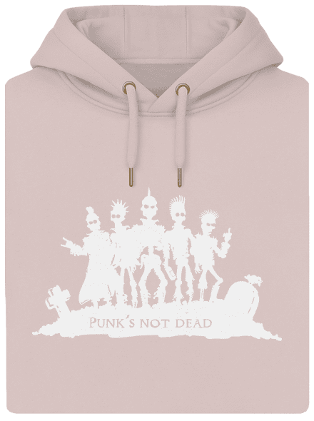 Punks not dead! unisex prémium pulóver Rose Chalk