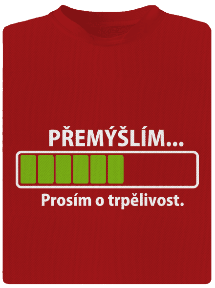 Gondolkodom férfi sportpóló Red Mal