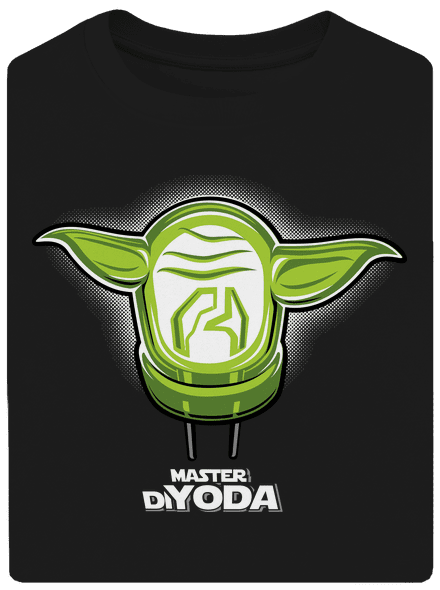 Master DiYoda unisex túlméretezett póló Black