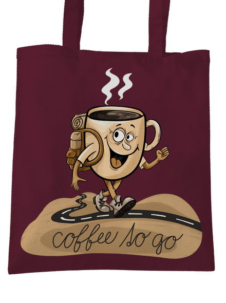 Coffee to go táska Burgundy