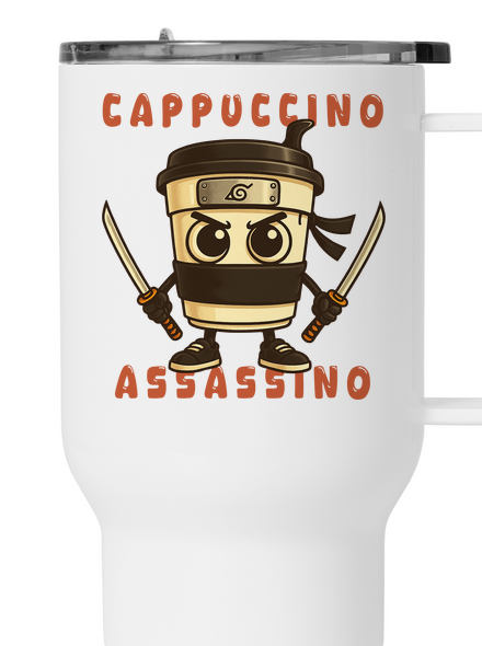 Cappuccino Assasino – Italian Brainrot termosz bögre White