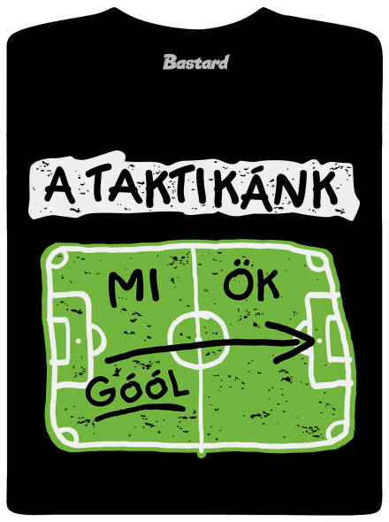 A futballtaktikánk férfi hosszú ujjú póló Black