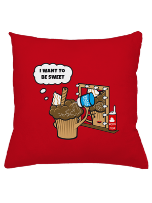 Sweet muffin párna Red