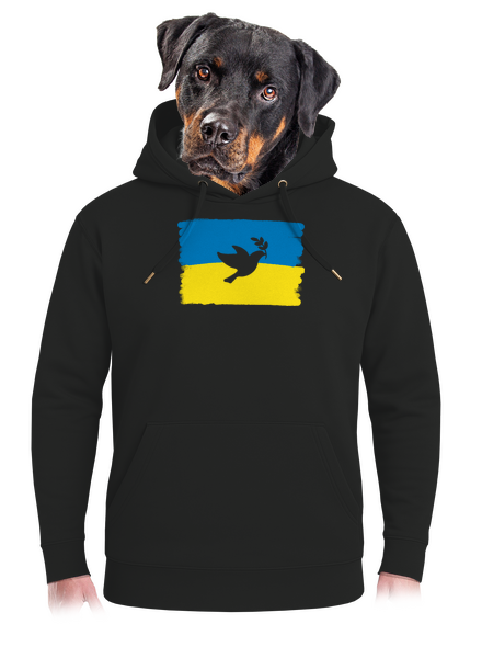  unisex prémium pulóver Dark Black