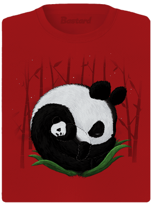 Két alvó panda női sportpóló Red Mal