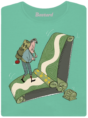 túrázás az övön prémium női póló Mint Mal