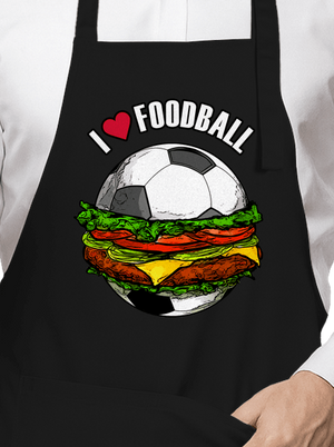 Foodball kötény Black