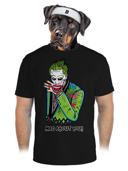 Joker és Harley férfi sportpóló Black