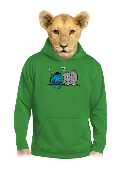 Error 501 gyerek kenguruzsebes pulóver Kelly Green AWD