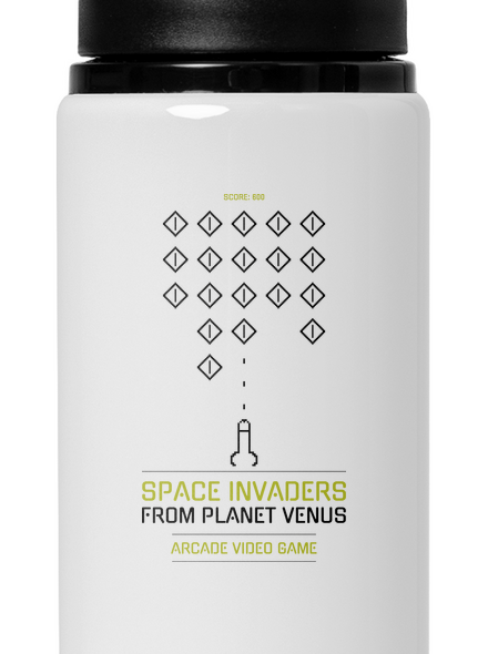Space Invaders kulacs White