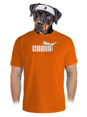 Coma férfi sportpóló Neon Orange