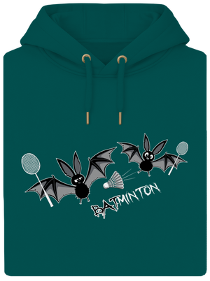 Batminton unisex prémium pulóver Emerald Green
