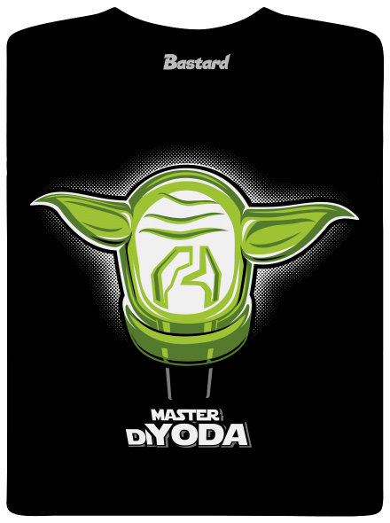Master DiYoda férfi hosszú ujjú póló Black