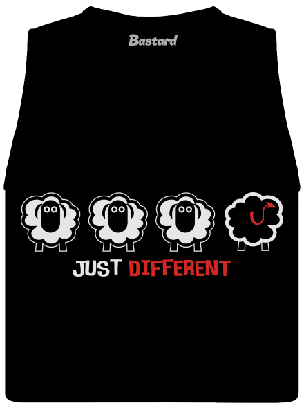 Fekete bárány női bővített trikó Black