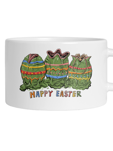 Happy easter macaron bögre White