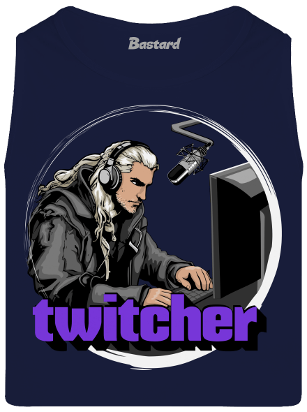 Twitcher férfi trikó French Navy