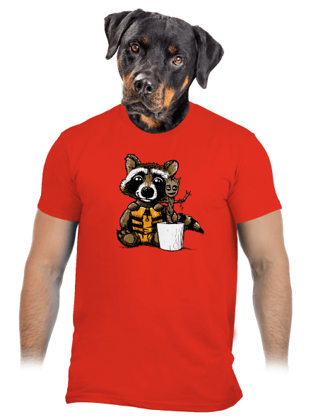 A galaxis őrzői férfi póló Fiery Red