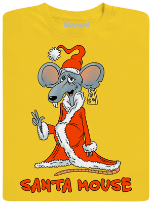 Santa mouse férfi póló Gold