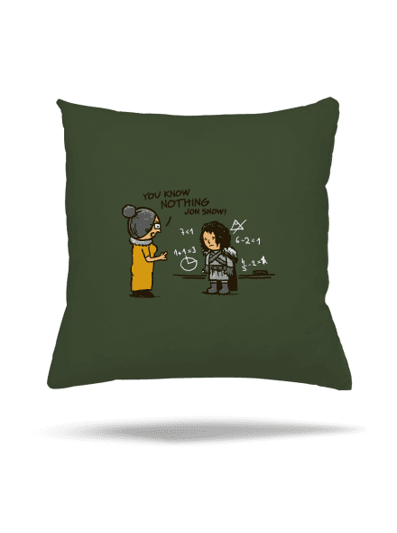 You know nothing párna Olive Green