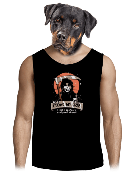 I love my job férfi trikó Black