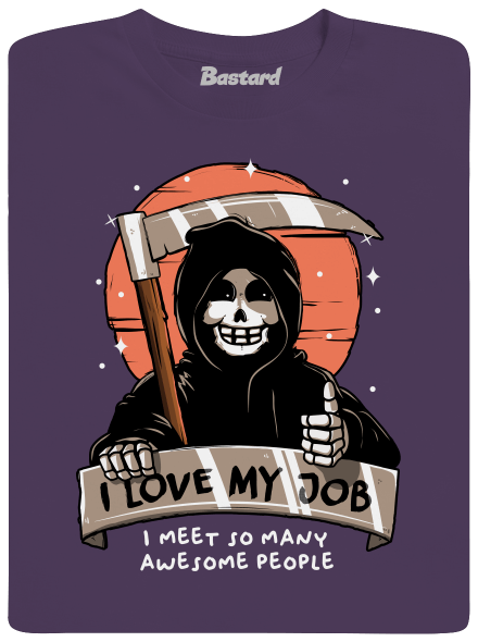 I love my job férfi póló Urban Purple