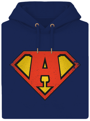 Szuperhős vagyok unisex prémium pulóver Navy