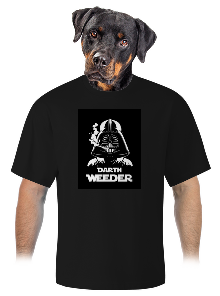 Darth Weeder unisex túlméretezett póló Black