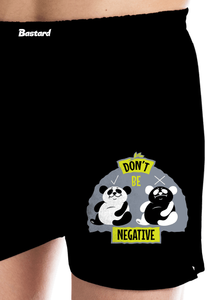 Don't be negative férfi alsó nadrág Black
