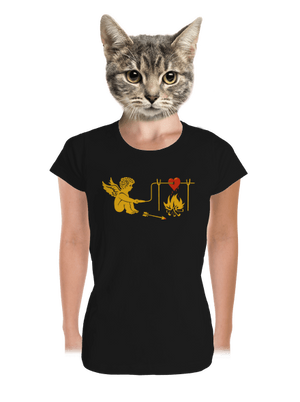  prémium női póló Black