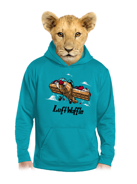 Luftwaffle gyerek kenguruzsebes pulóver Hawaiian Blue