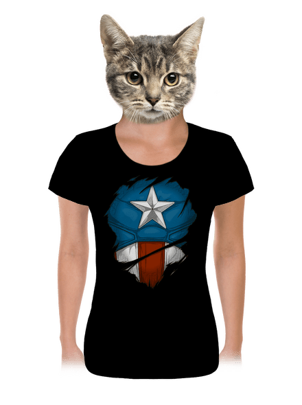 Captain inside női póló Black