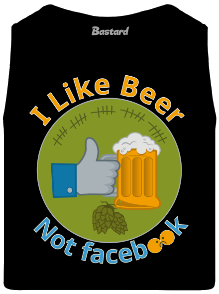 I like beer férfi trikó Black