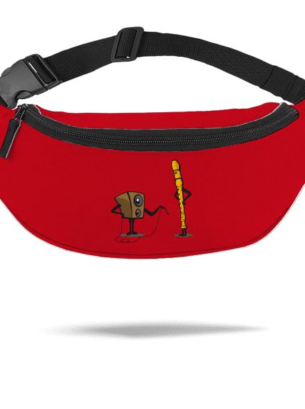 Plug-in jack övtáska Red