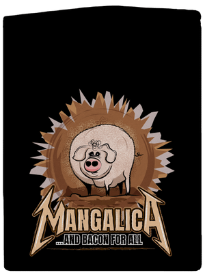 Mangalica cipzáras férfi pulóver Black