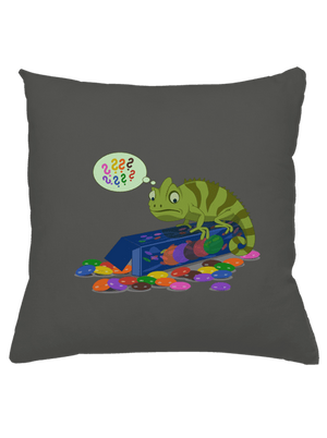 Zavart kaméleon párna Gray Pol