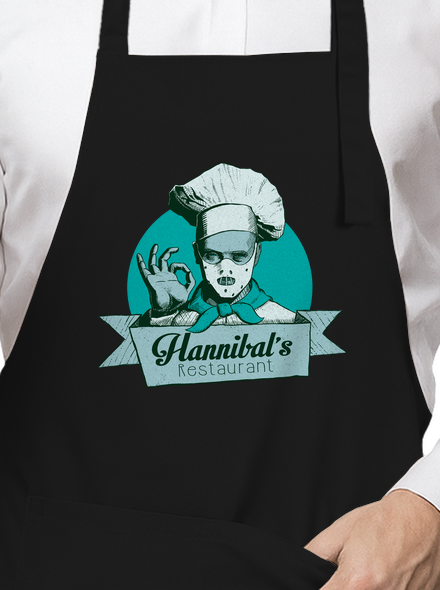 Hannibálnál kötény Black