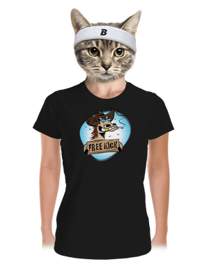 Free kick női sportpóló Black