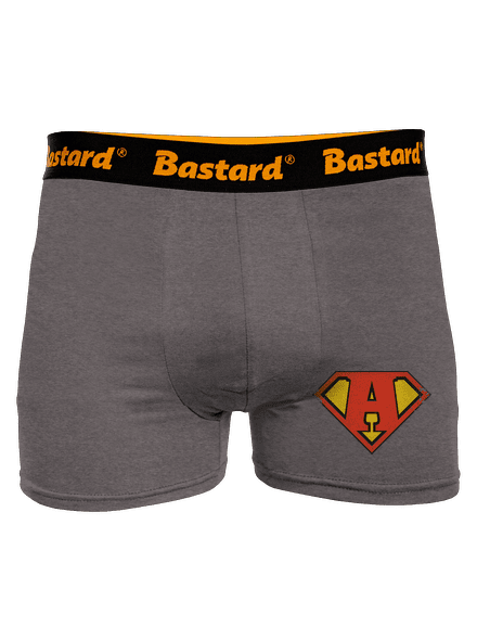 Szuperhős vagyok boxeralsó Gray Melange