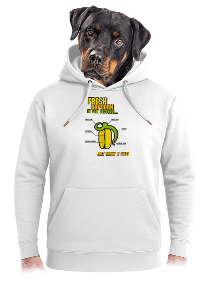 Popcorn grenade unisex prémium pulóver Snowwhite