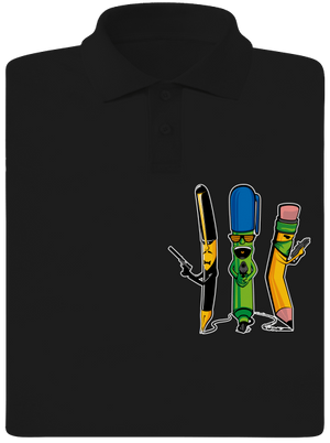 Az író banda férfi pólóingek Black